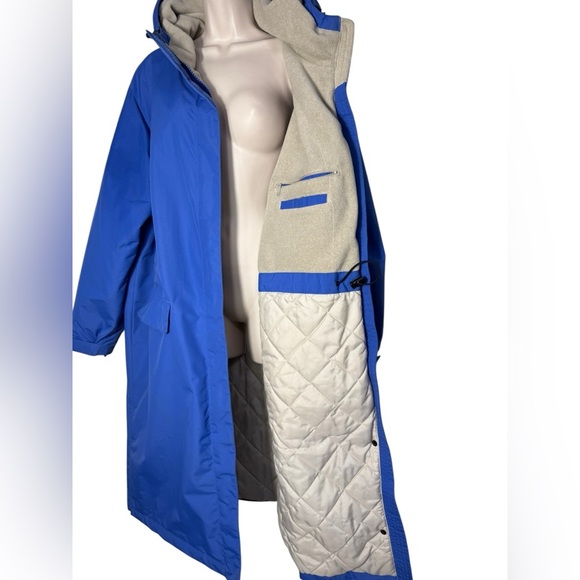 Lands End Women's Insulated Waterproof Raincoat Jacket Coat blue plus size 1x - Picture 10 of 17